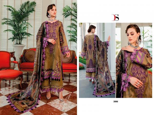 Deepsy Firdous Solitaire 3 Cotton Designer Pakistani Suit Collection